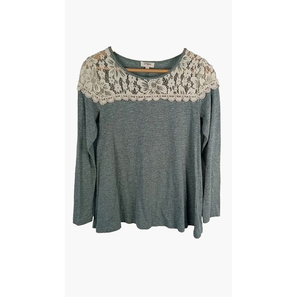 Umgee Nylon Lace Mesh Long Sleeve Top